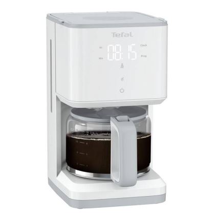Tefal - Крапельна кавоварка з LCD-дисплеєм SENSE 1000 Вт/230 В біла