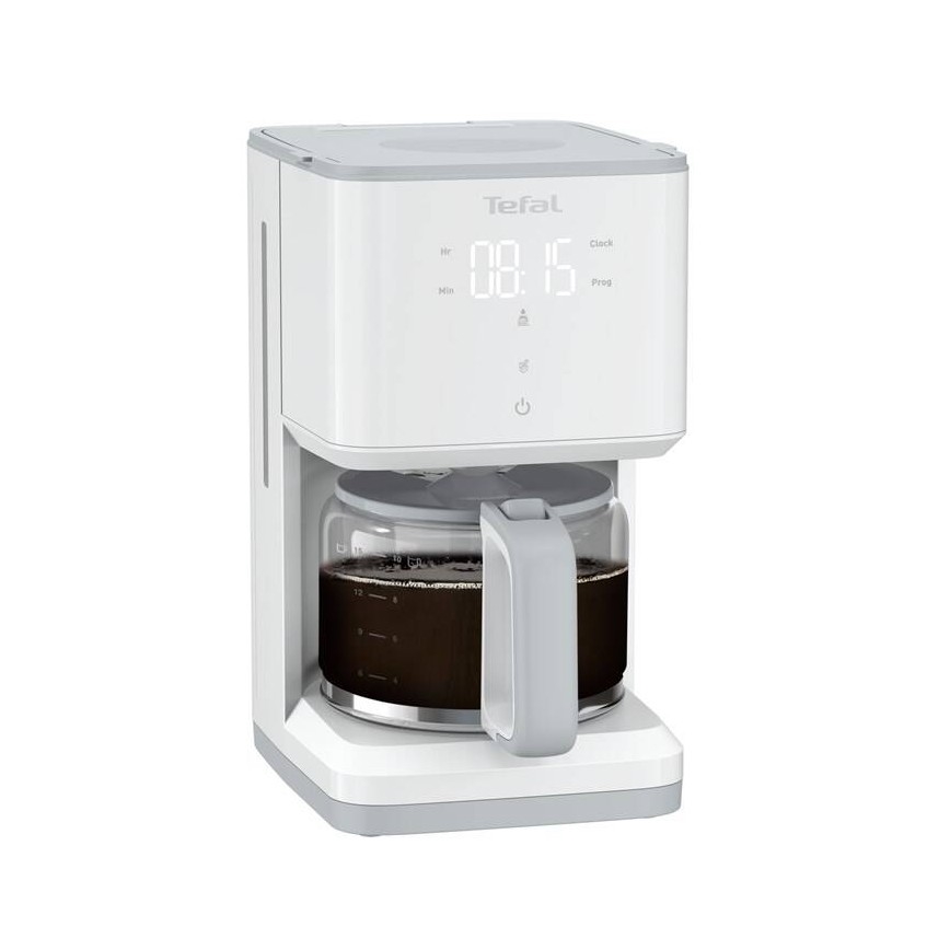 Tefal - Крапельна кавоварка з LCD-дисплеєм SENSE 1000 Вт/230 В біла