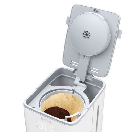 Tefal - Крапельна кавоварка з LCD-дисплеєм SENSE 1000 Вт/230 В біла