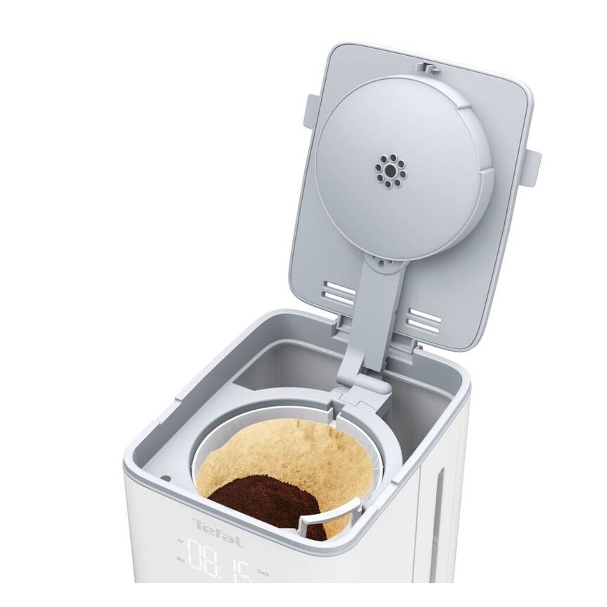 Tefal - Крапельна кавоварка з LCD-дисплеєм SENSE 1000 Вт/230 В біла