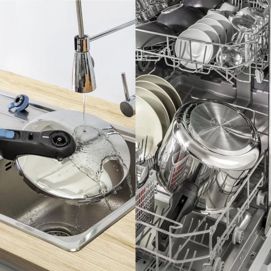 Tefal - Скороварка 4 л SECURE TRENDY нержавеющая сталь