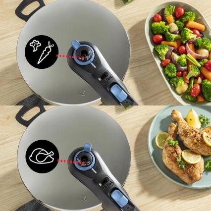 Tefal - Скороварка 4 л SECURE TRENDY нержавіюча сталь