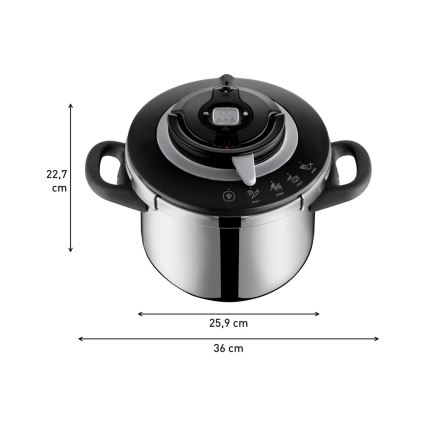 Tefal - Скороварка 6 л CLIPSO+ CHEF нержавеющая сталь