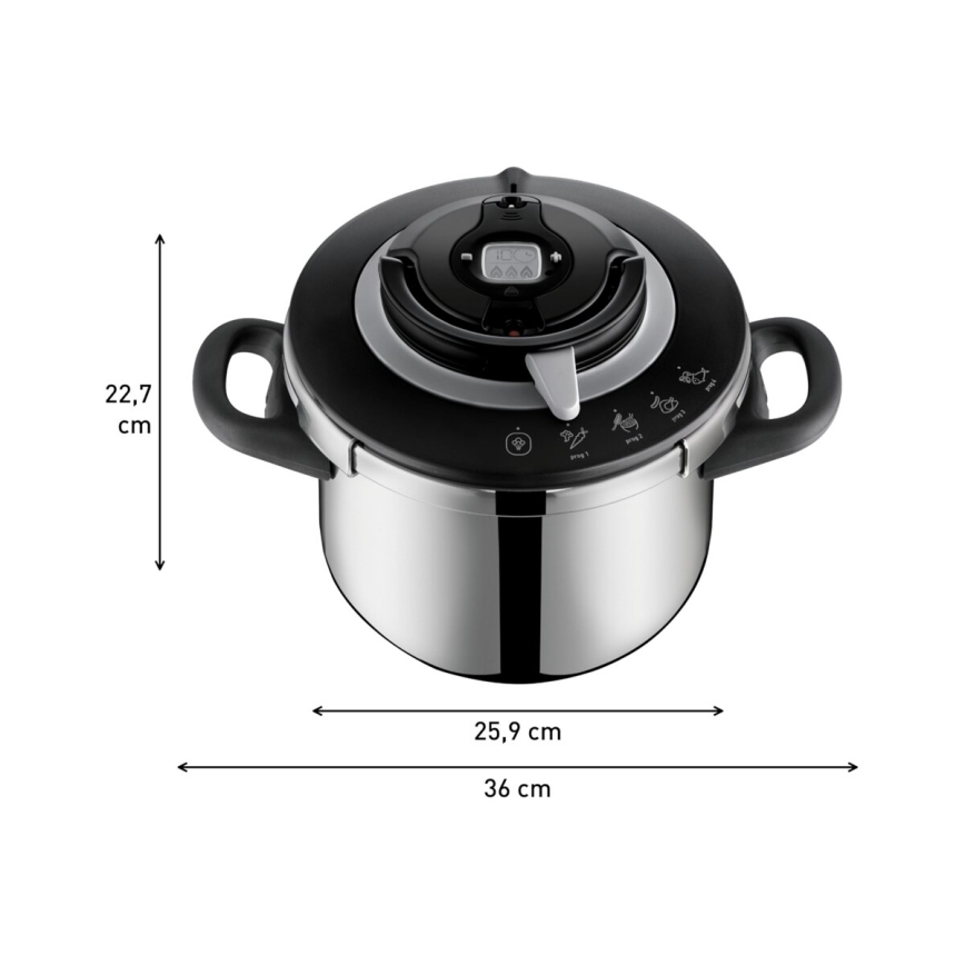 Tefal - Скороварка 6 л CLIPSO+ CHEF нержавеющая сталь
