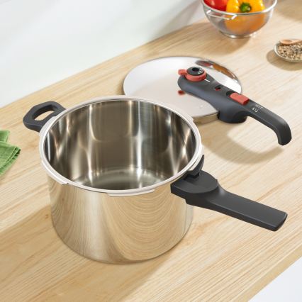 Tefal - Скороварка 6 л SECURE TRENDY + набір із 5 шт. INGENIO EMOTION