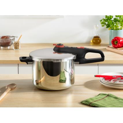 Tefal - скороварка 6 л SECURE TRENDY + набор из 5 предметов INGENIO EMOTION
