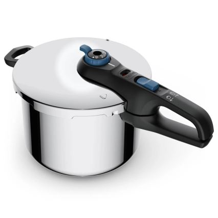 Tefal - Скороварка 6 л SECURE TRENDY нержавіюча сталь