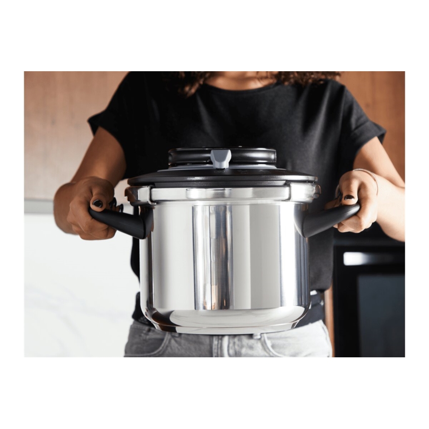 Tefal - Скороварка 8 л CLIPSO+ CHEF нержавеющая сталь