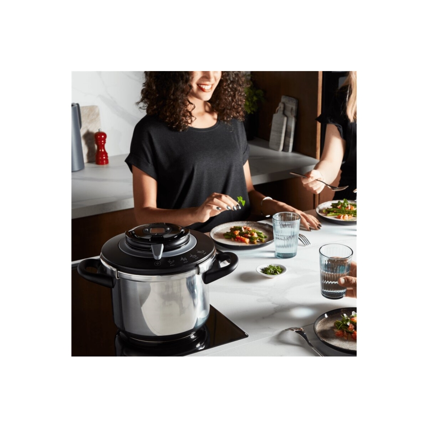 Tefal - Скороварка 8 л CLIPSO+ CHEF нержавеющая сталь