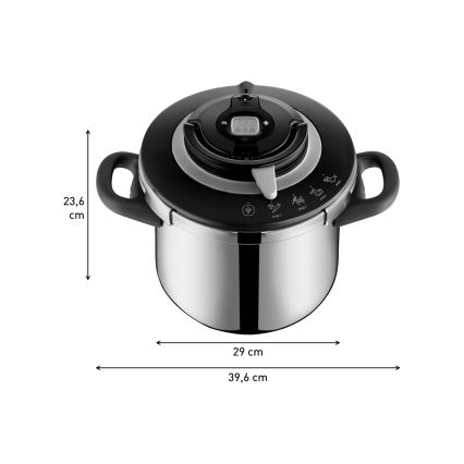 Tefal - Скороварка 8 л CLIPSO+ CHEF нержавеющая сталь
