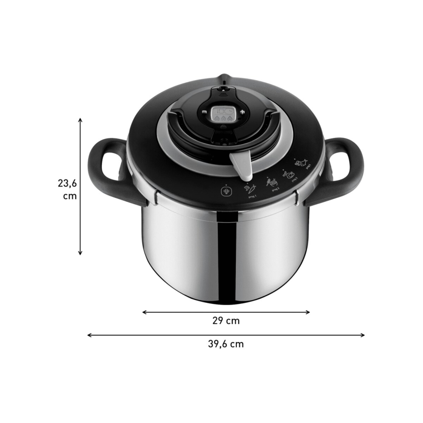 Tefal - Скороварка 8 л CLIPSO+ CHEF нержавеющая сталь