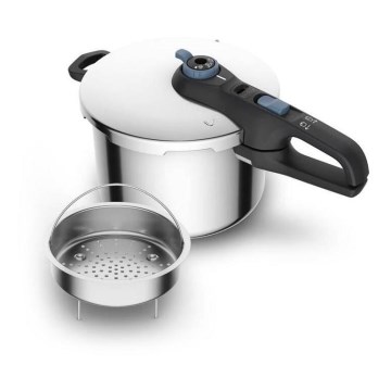 Tefal - Скороварка 8 л SECURE TRENDY нержавіюча сталь