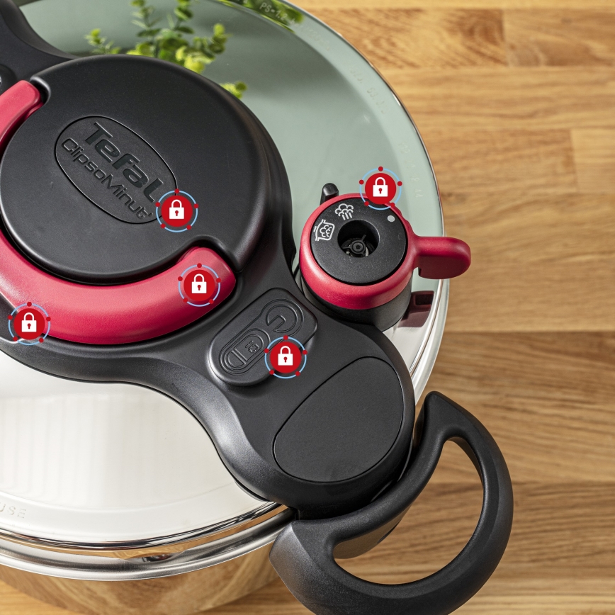 Tefal - Скороварка 9 л CLIPSO MINUT EASY