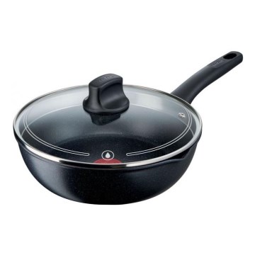 Tefal - Сковорідка з кришкою BLACK STONE 26 см