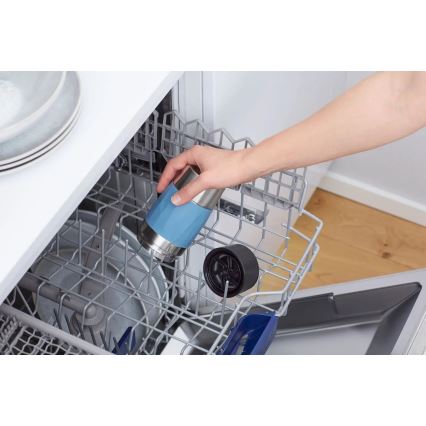 Tefal - Термочашка 300 мл COMPACT MUG нержавіюча сталь/синій