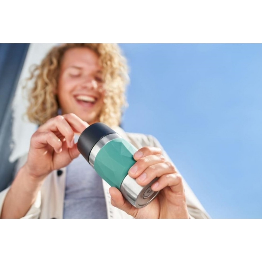 Tefal - Термочашка 300 мл COMPACT MUG нержавіюча сталь/зелений