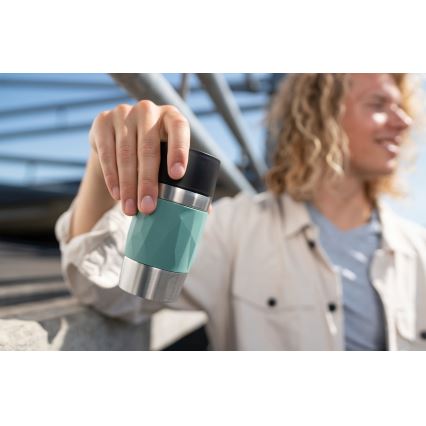 Tefal - Термочашка 300 мл COMPACT MUG нержавіюча сталь/зелений