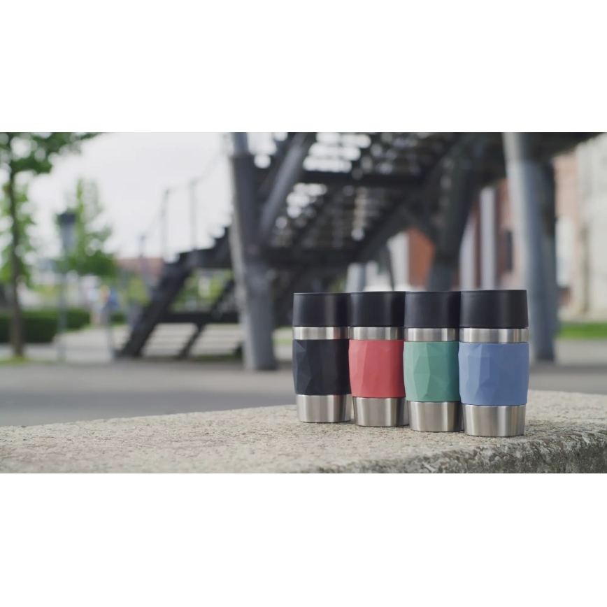 Tefal - Термочашка 300 мл COMPACT MUG нержавіюча сталь/зелений