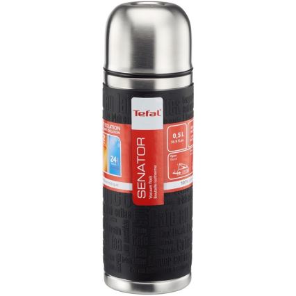 Tefal - Термос с чашкой 0,5 л SENATOR нержавеющая сталь/черный