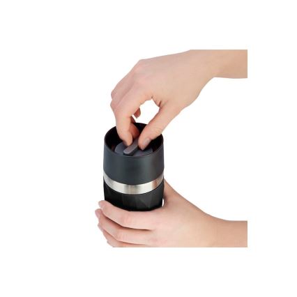 Tefal - Термокружка 300 мл COMPACT MUG нержавеющая сталь/черный