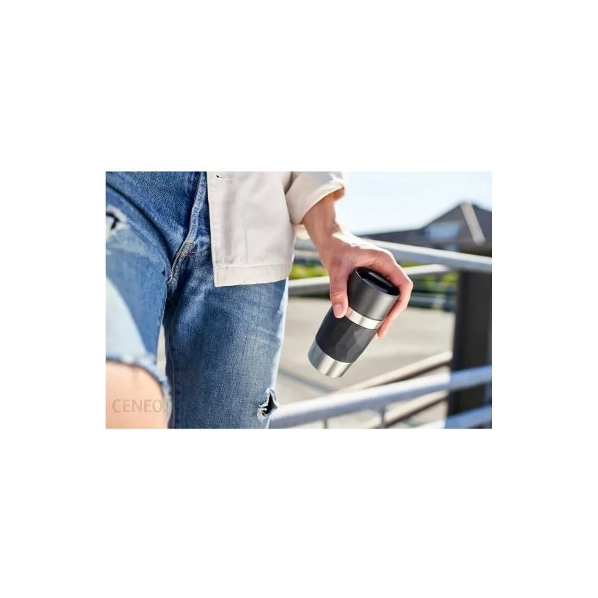 Tefal - Термокружка 300 мл COMPACT MUG нержавеющая сталь/черный