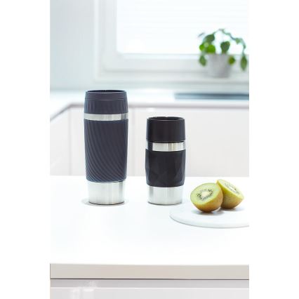 Tefal - Термокружка 300 мл COMPACT MUG нержавеющая сталь/черный