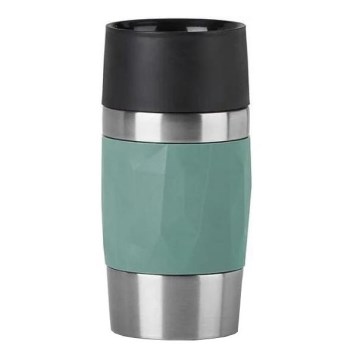 Tefal - Термокружка 300 мл COMPACT MUG нержавеющая сталь/зеленый
