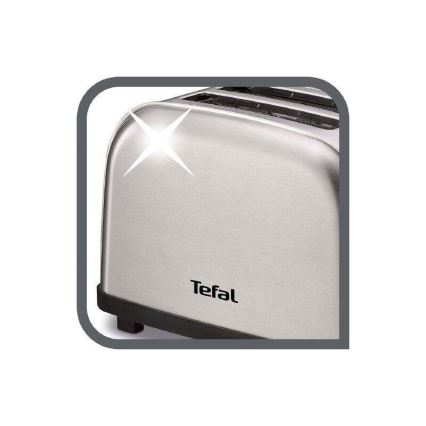 Tefal - Тостер на два отделения ULTRA MINI 700W/230V матовый хром