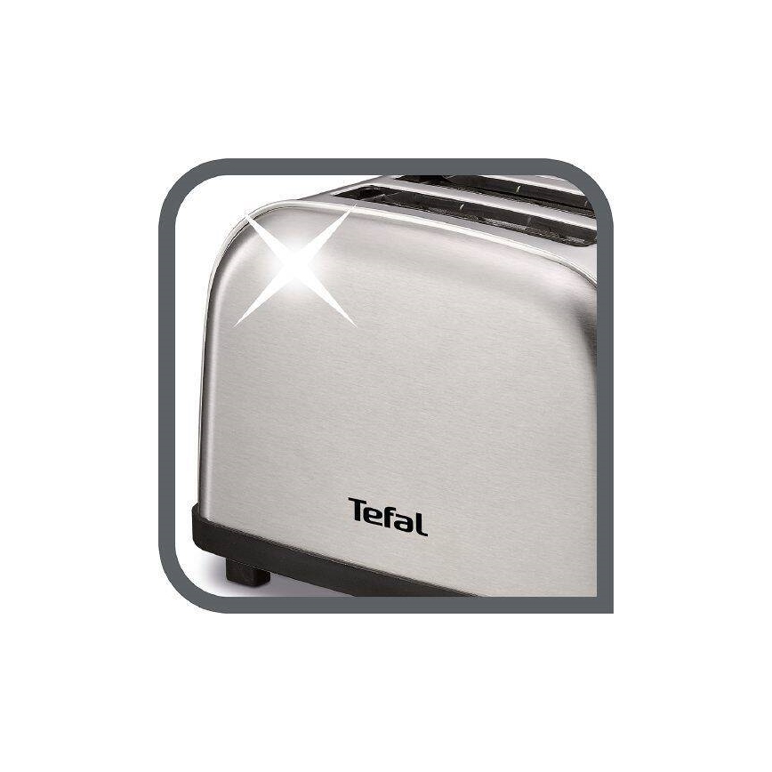 Tefal - Тостер на два отделения ULTRA MINI 700W/230V матовый хром