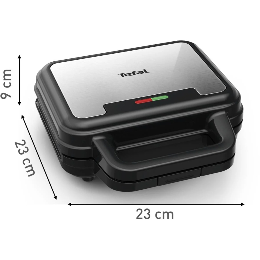Tefal - Тостер ULTRA COMPACT 3в1 700W/230V чорний/матовий хром