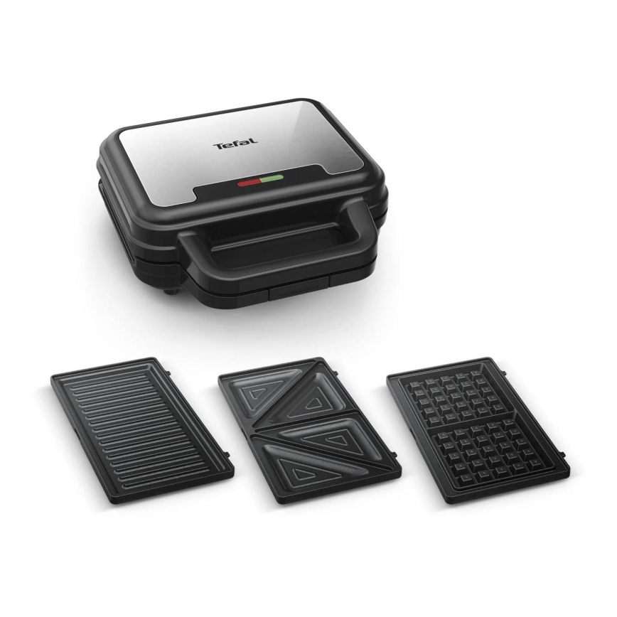 Tefal - Тостер ULTRA COMPACT 3в1 700W/230V чорний/матовий хром