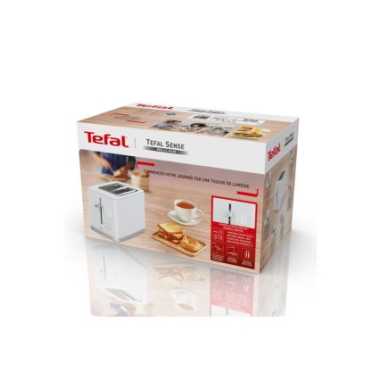 Tefal - Тостер з двома отворами SENSE 850W/230V білий