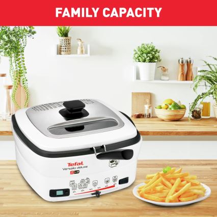 Tefal - Универсальная фритюрница 9в1 VERSALIO DE LUXE 1600W/230V 2 л белый