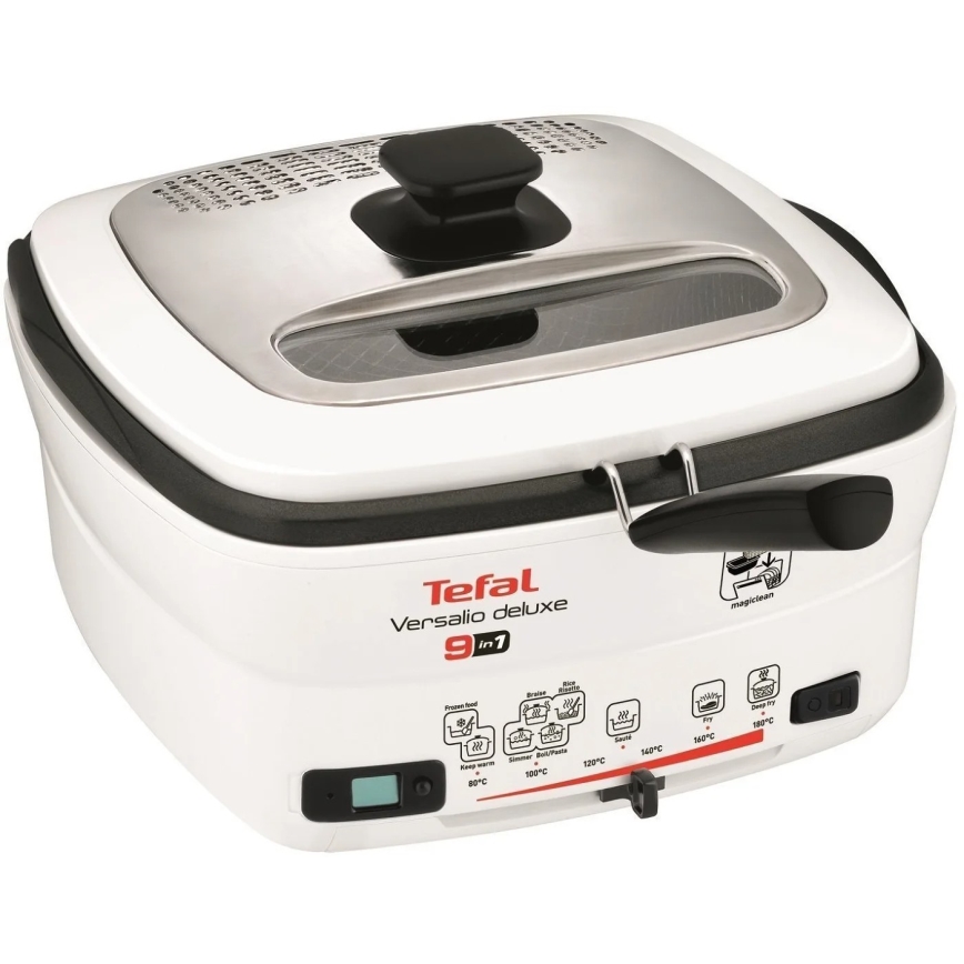 Tefal - Универсальная фритюрница 9в1 VERSALIO DE LUXE 1600W/230V 2 л белый