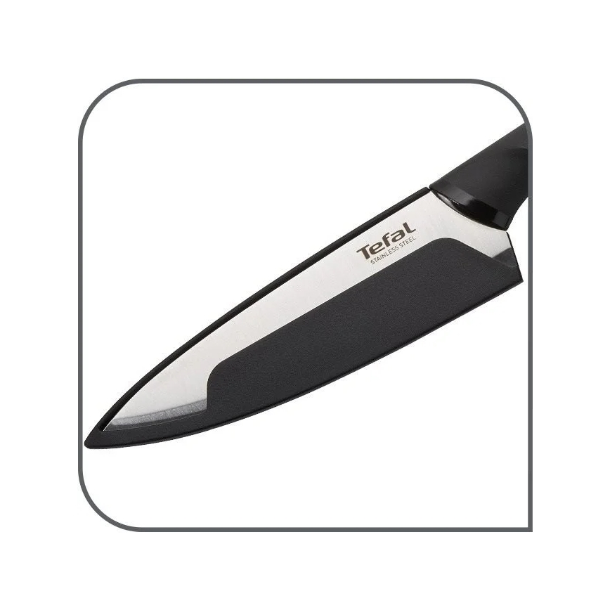 Tefal - Универсальный нож из нержавеющей стали COMFORT 12 см блестящий хром/черный