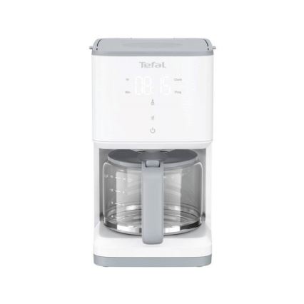 Tefal - Капельная кофеварка с ЖК-дисплеем SENSE 1000W/230V белый