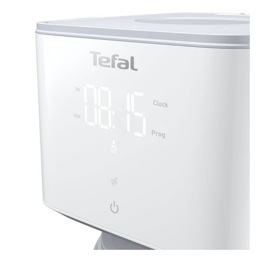 Tefal - Капельная кофеварка с ЖК-дисплеем SENSE 1000W/230V белый