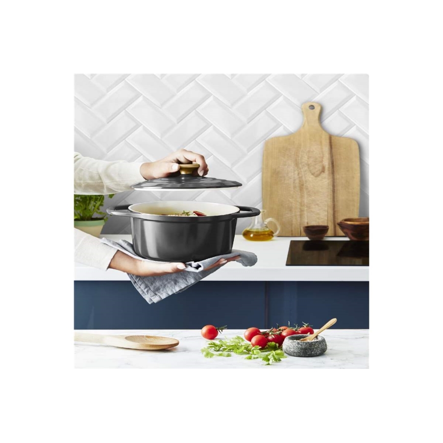 Tefal - Кастрюля с крышкой AIR 20 см антрацит