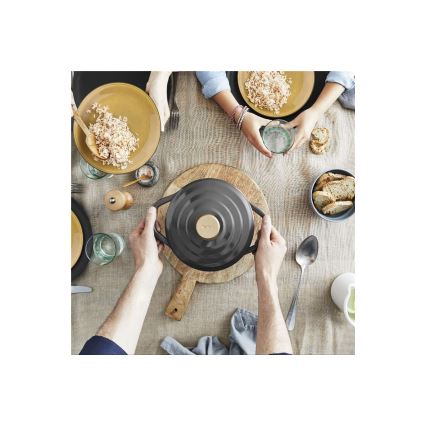 Tefal - Кастрюля с крышкой AIR 20 см антрацит