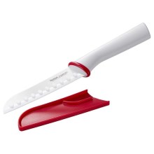 Tefal - Керамический нож Сантоку INGENIO 13 см белый/красный