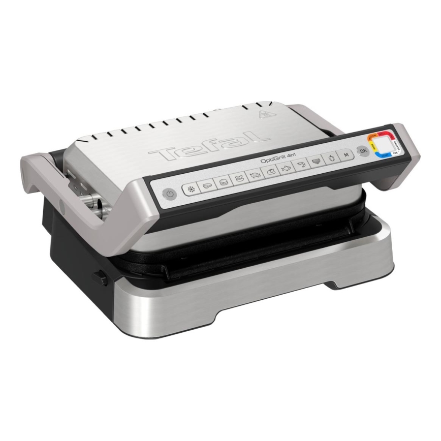 Tefal - Контактний гриль OPTIGRILL 2100W/230V матовий хром