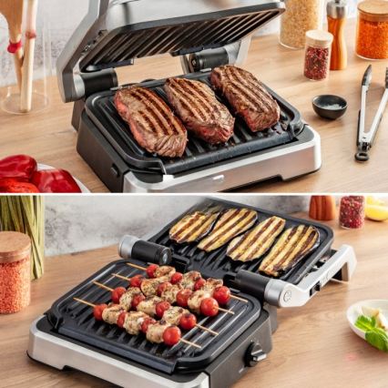 Tefal - контактний гриль OPTIGRILL 4-в-1, 2100 Вт/230 В, з нержавіючої сталі