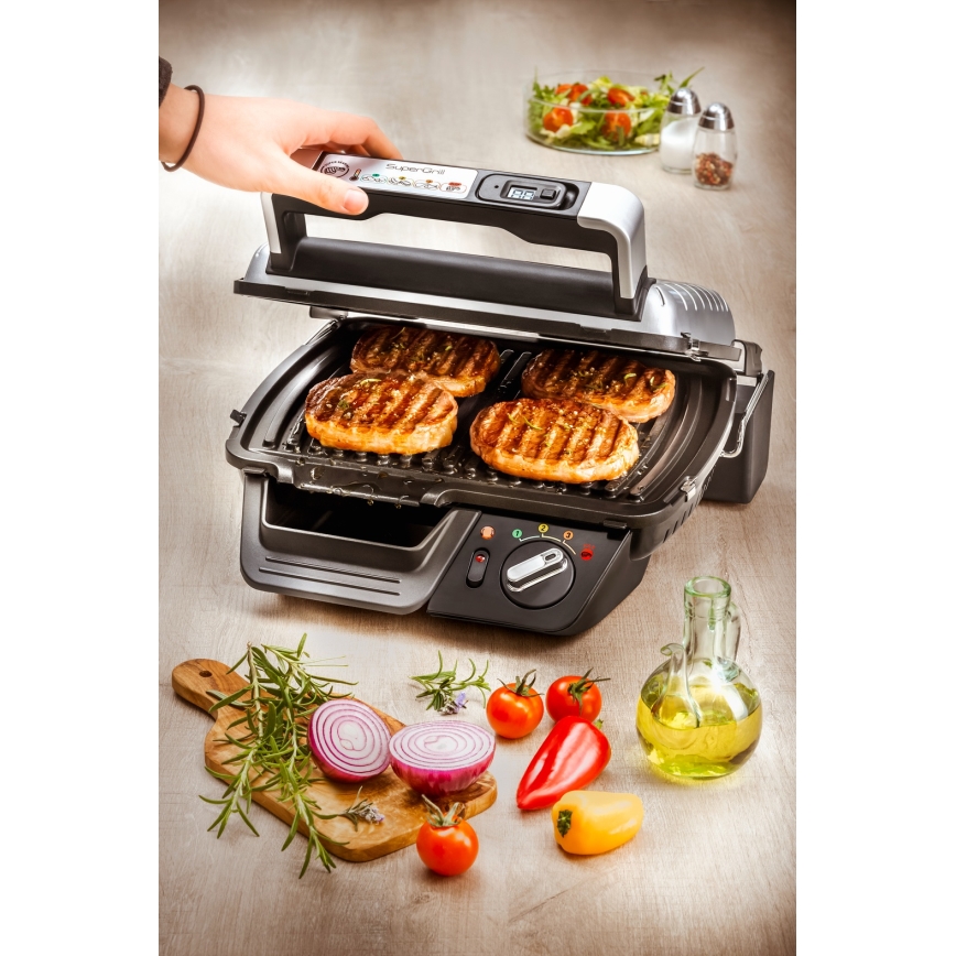 Tefal - Контактний гриль SUPERGRILL 2000W/230V