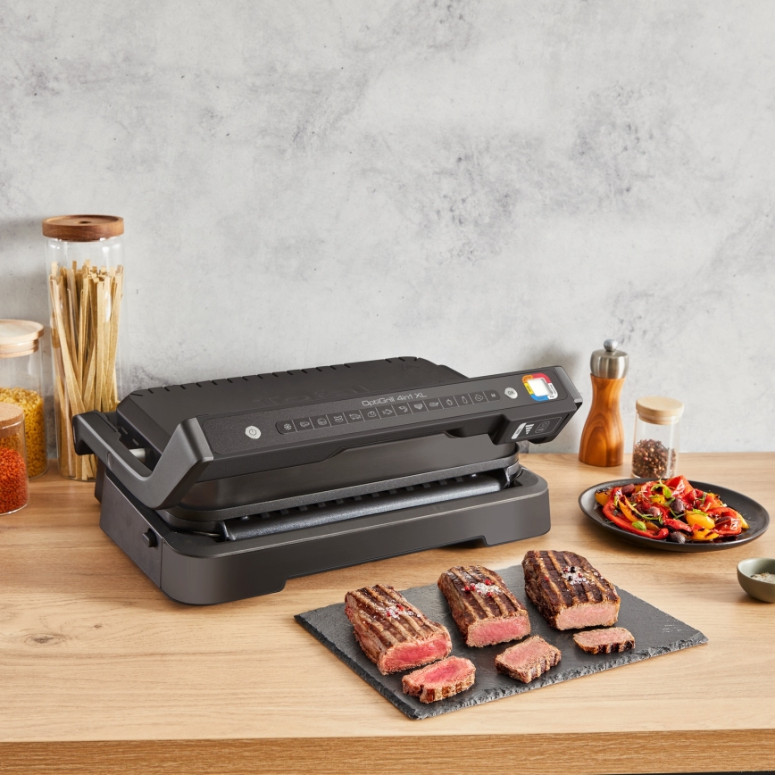 Tefal - Контактный гриль OPTIGRILL 2200 Вт/230 В, чёрный