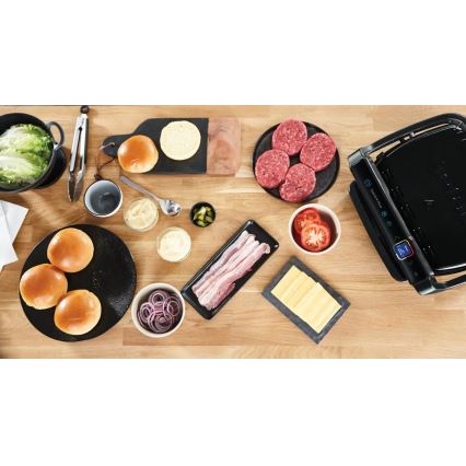 Tefal - Контактный гриль OPTIGRILL ELITE 2000W/230V черный