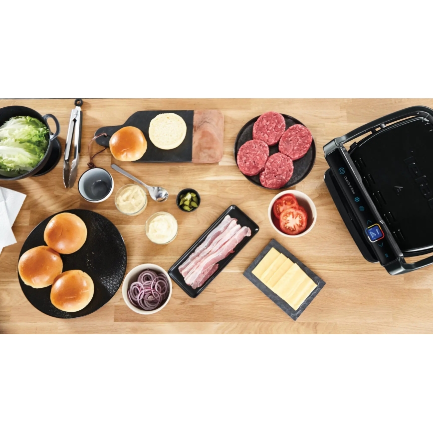 Tefal - Контактный гриль OPTIGRILL ELITE 2000W/230V черный