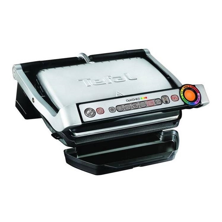 Tefal - Контактный гриль OPTIGRILL+ INOX WAFFLES 2000W/230V черный/хром