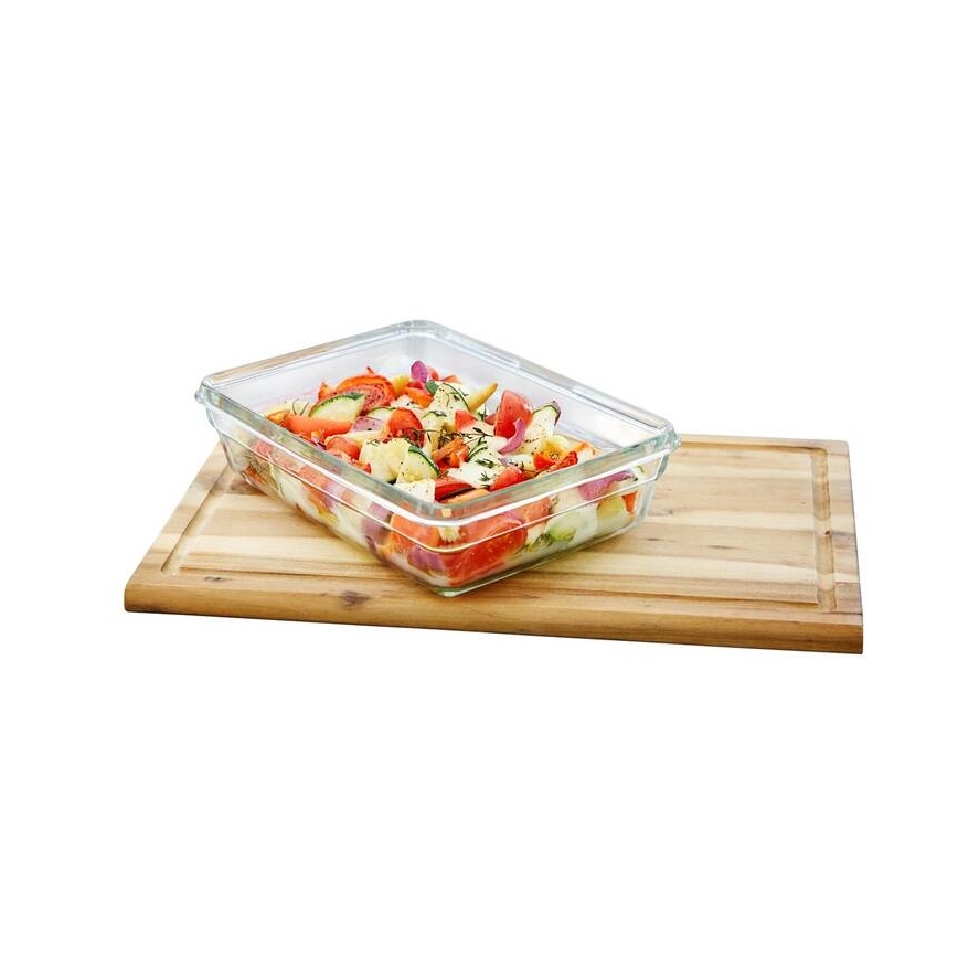 Tefal - Контейнер для продуктів 0,45 л MSEAL GLASS червоний/скло