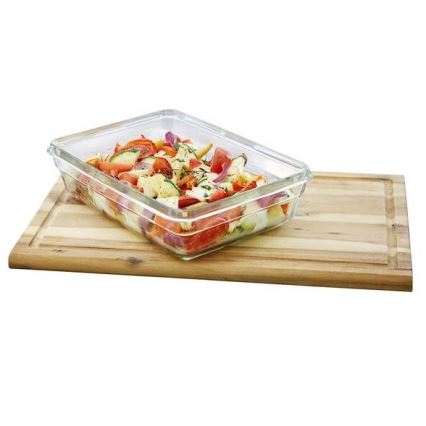 Tefal - Контейнер для продуктів 2 л MSEAL GLASS червоний/скло