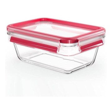 Tefal - Контейнер для продуктов 0,85 л MSEAL GLASS красный/стекло